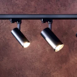 Foco de riel LED Lucea trifásico 30 W negro