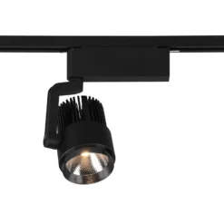 Foco de riel LED Radiador para DUOline, negro mate, CCT