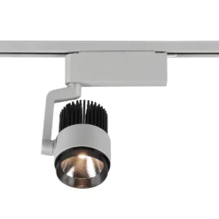Foco de riel LED Radiador para DUOline, titanio mate, CCT