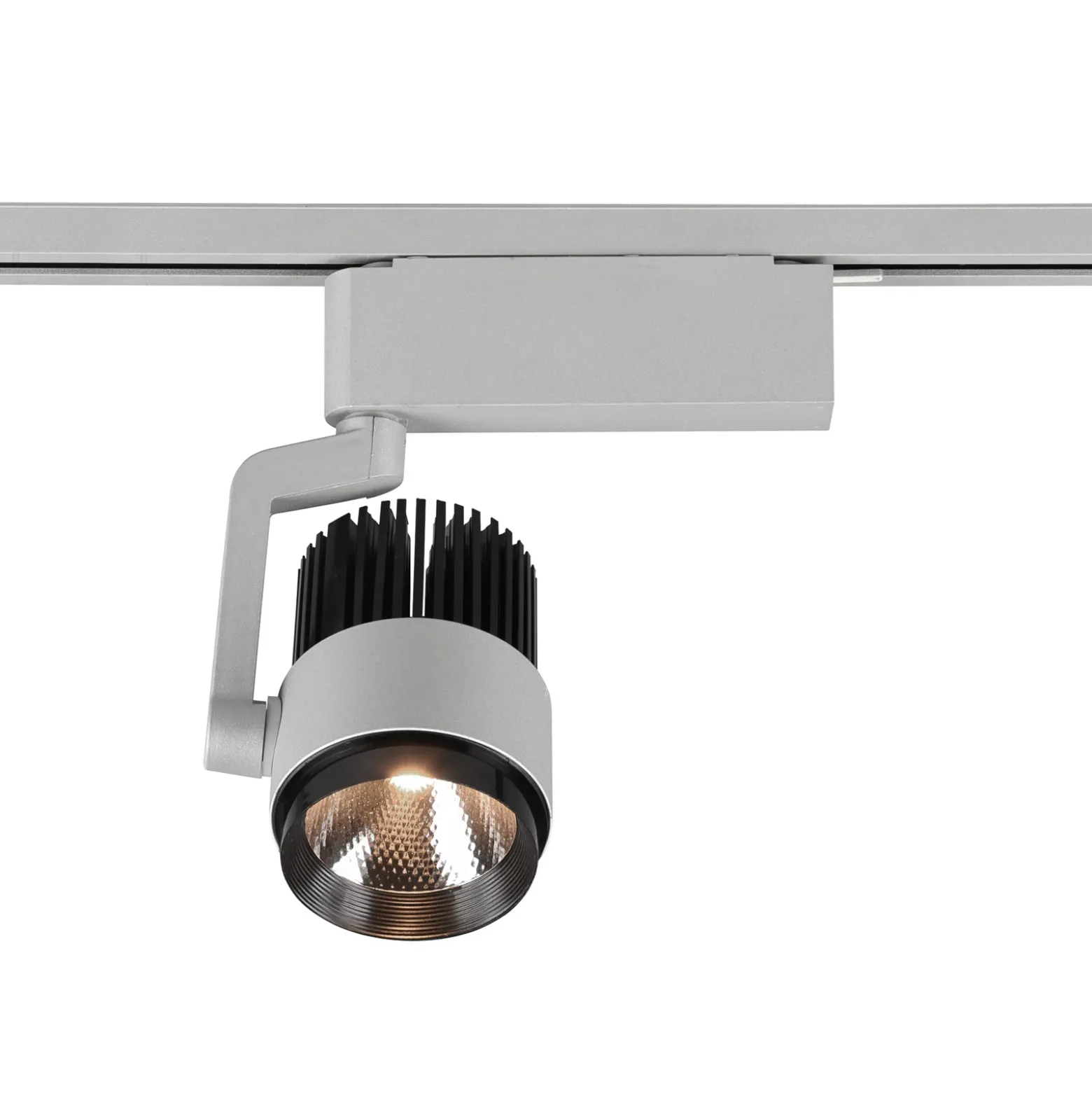 Foco de riel LED Radiador para DUOline, titanio mate, CCT