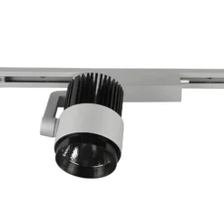 Foco de riel LED Radiador para DUOline, titanio mate, CCT