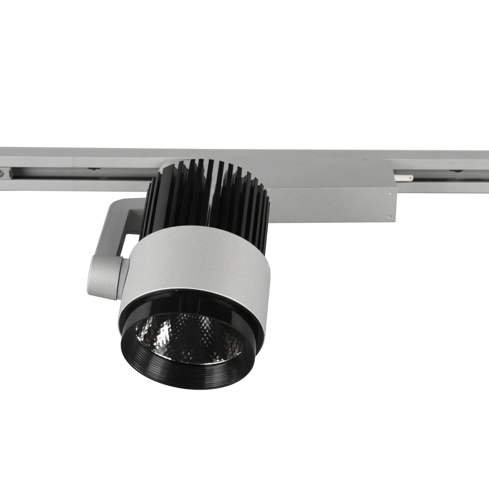 Foco de riel LED Radiador para DUOline, titanio mate, CCT