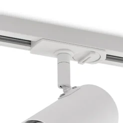 Foco de riel Lindby Linaro, GU10, Ø 6 cm, blanco, monofásico