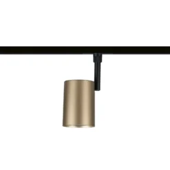 Foco de riel Paulmann URail Luxe, dorado/negro, Ø 7 cm, GU10