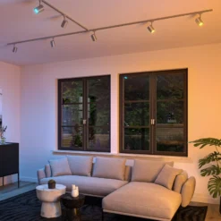 Foco de riel Paulmann URail Luxe, cromado, ZigBee, GU10