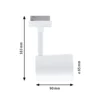Foco de riel Paulmann URail Luxe, blanco, ZigBee, GU10