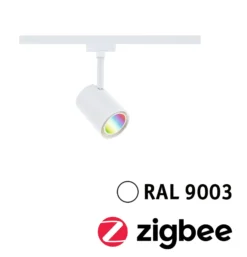 Foco de riel Paulmann URail Luxe, blanco, ZigBee, GU10