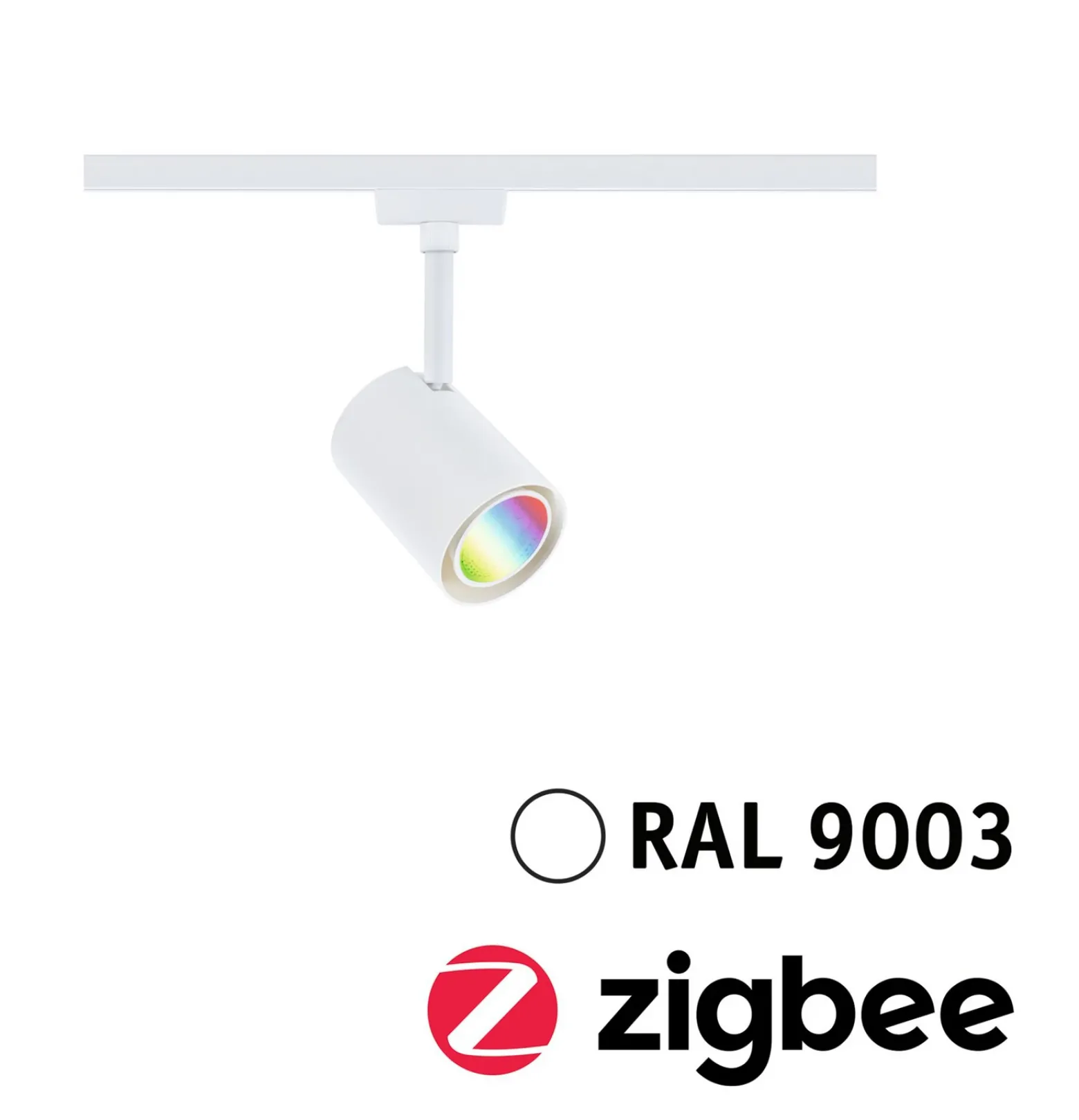 Foco de riel Paulmann URail Luxe, blanco, ZigBee, GU10