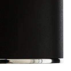 Foco de superficie Bega LED Studio Line, negro/alu, Ø 9 cm, aluminio