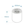 Foco de superficie Heitronic ADL9001, blanco, redondo y orientable
