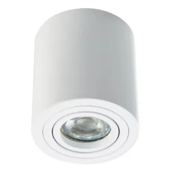 Foco de superficie Heitronic ADL9001, blanco, redondo y orientable