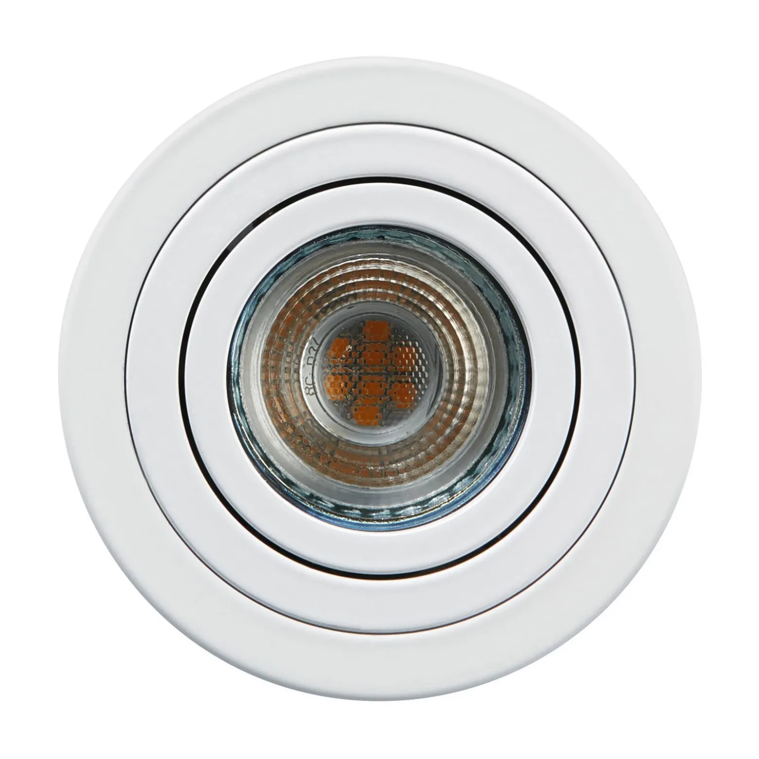 Foco de superficie Heitronic ADL9001, blanco, redondo y orientable
