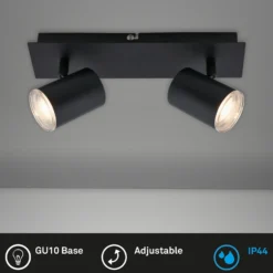 Foco de techo Banyo Splash GU10 IP44 2 luces