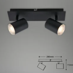 Foco de techo Banyo Splash GU10 IP44 2 luces