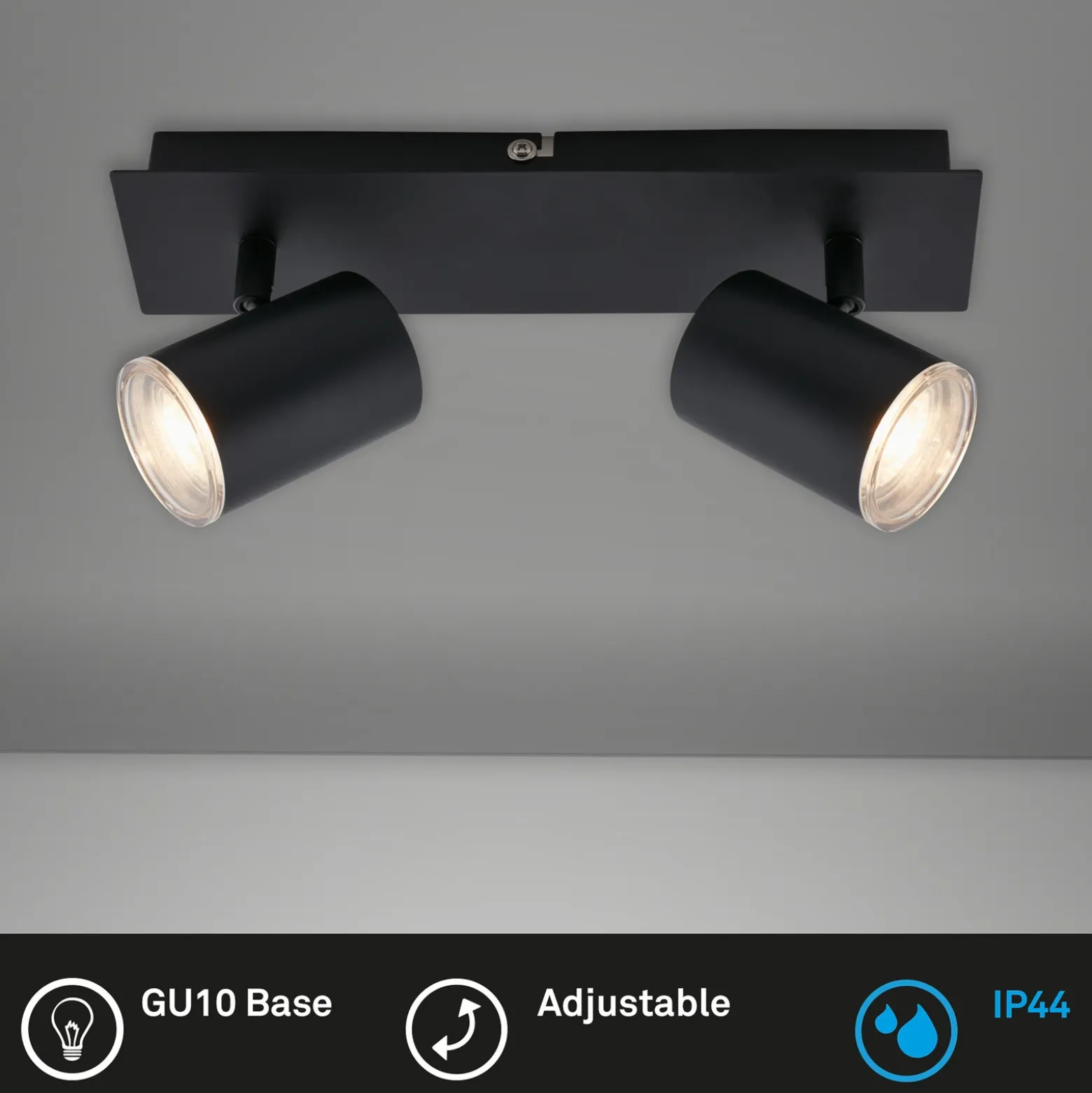Foco de techo Banyo Splash GU10 IP44 2 luces