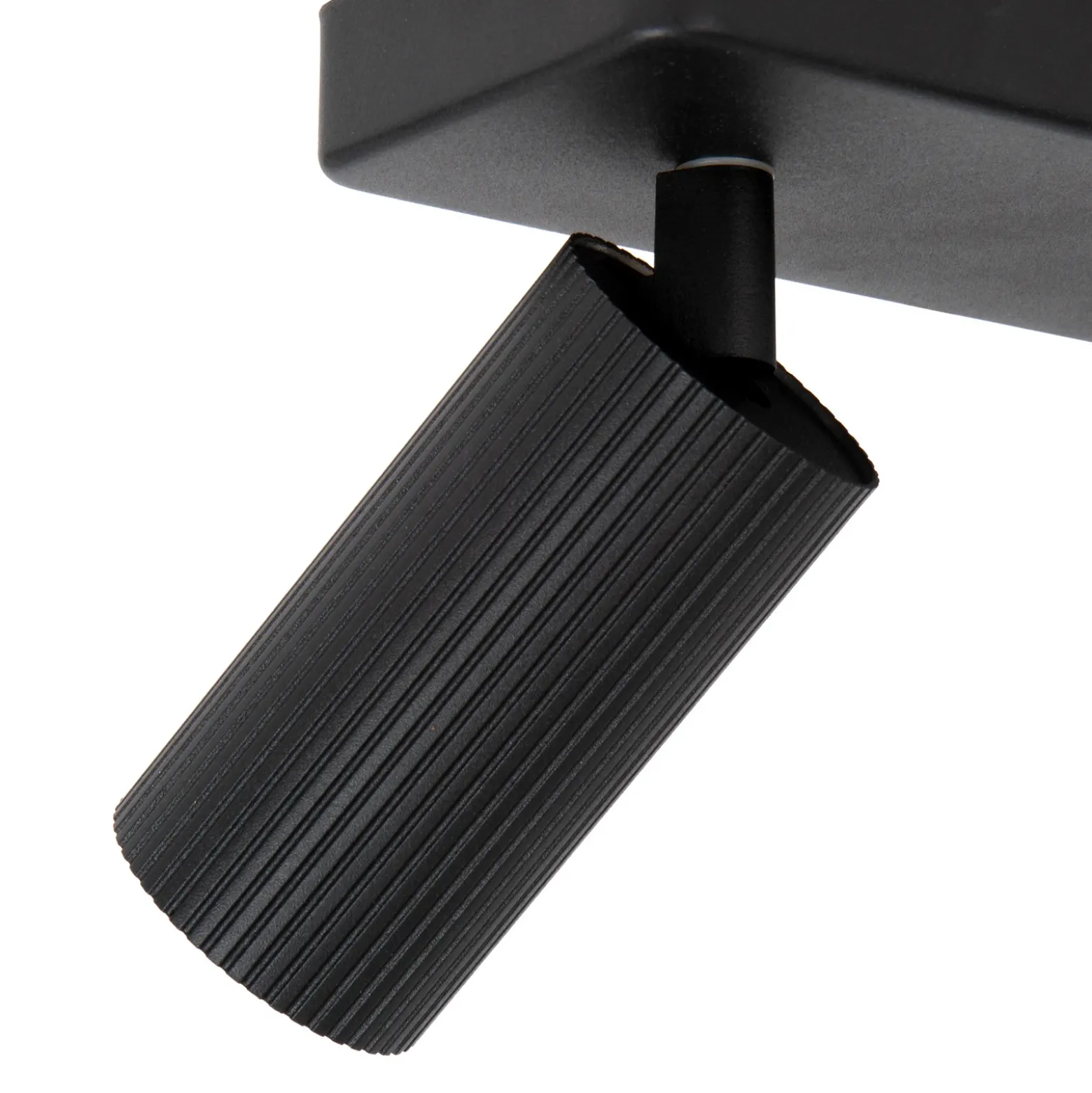 Foco de techo Clubs, 2 luces, negro