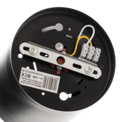 Foco de techo downlight Round en negro, Ø 13,3 cm