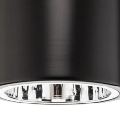 Foco de techo downlight Round en negro, Ø 13,3 cm