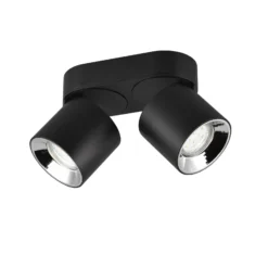 Foco de techo Guayana GU10 2 luces negro