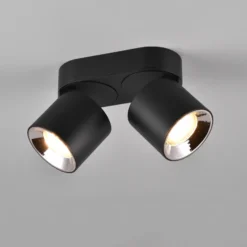Foco de techo Guayana GU10 2 luces negro