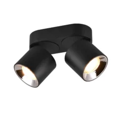 Foco de techo Guayana GU10 2 luces negro
