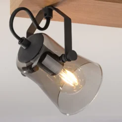 Foco de techo Langström verde, 2 luces