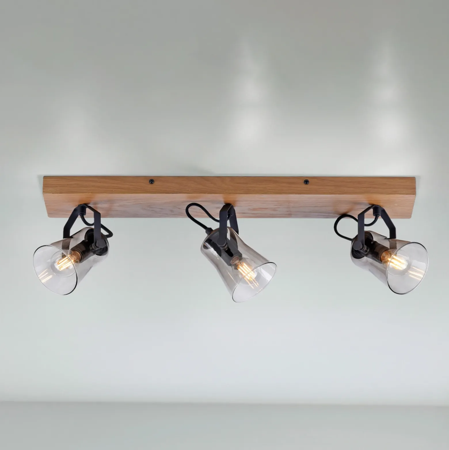 Foco de techo Langström verde, 3 luces