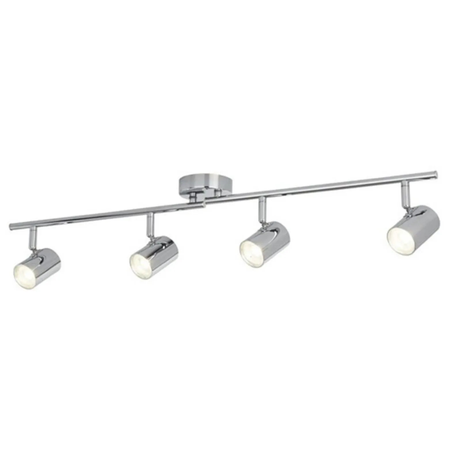 Foco de techo LED Rollo, 4 luces, cromo