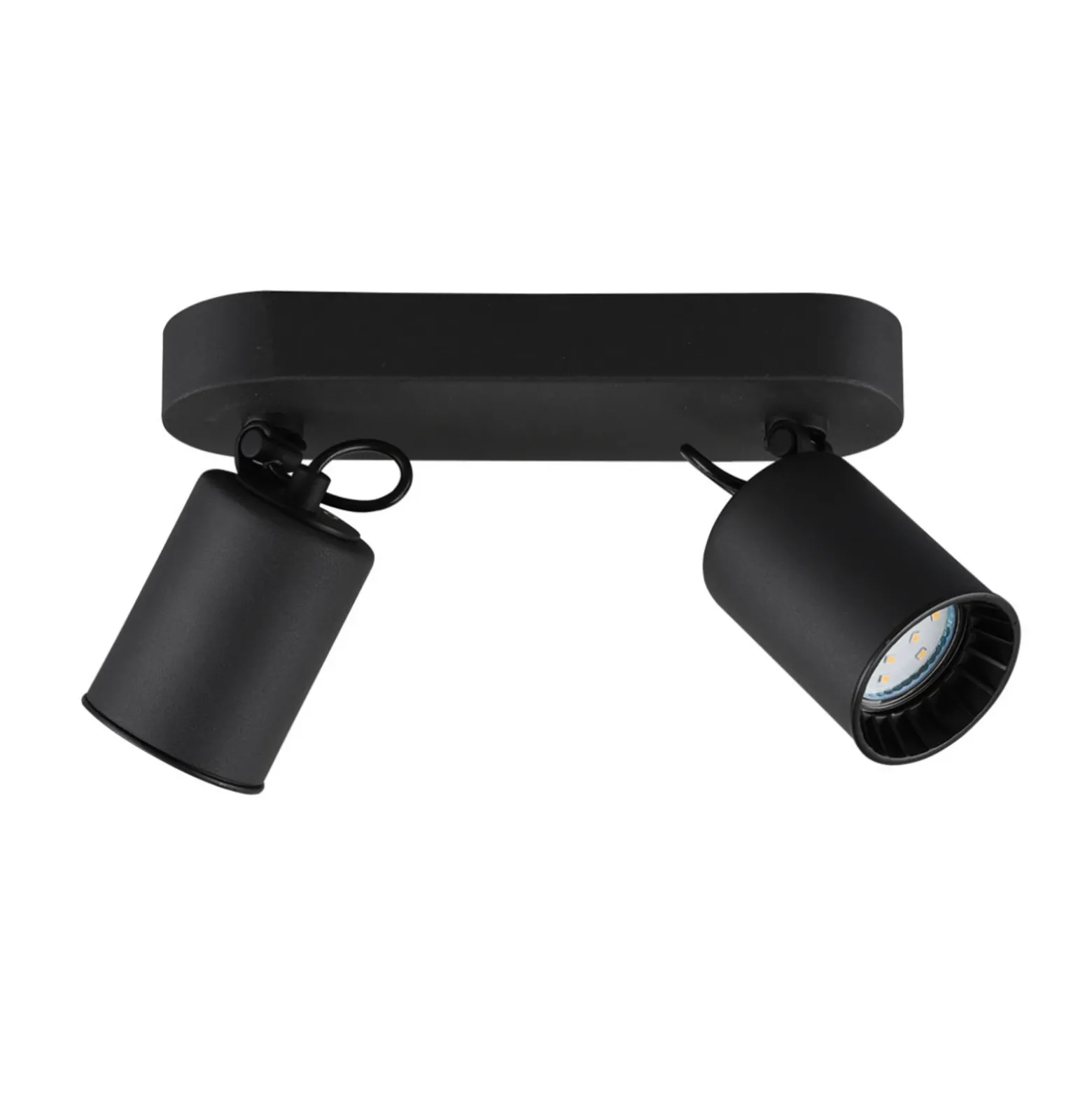 Foco de techo Pago, 2 luces, negro