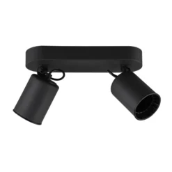 Foco de techo Pago, 2 luces, negro