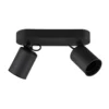 Foco de techo Pago, 2 luces, negro