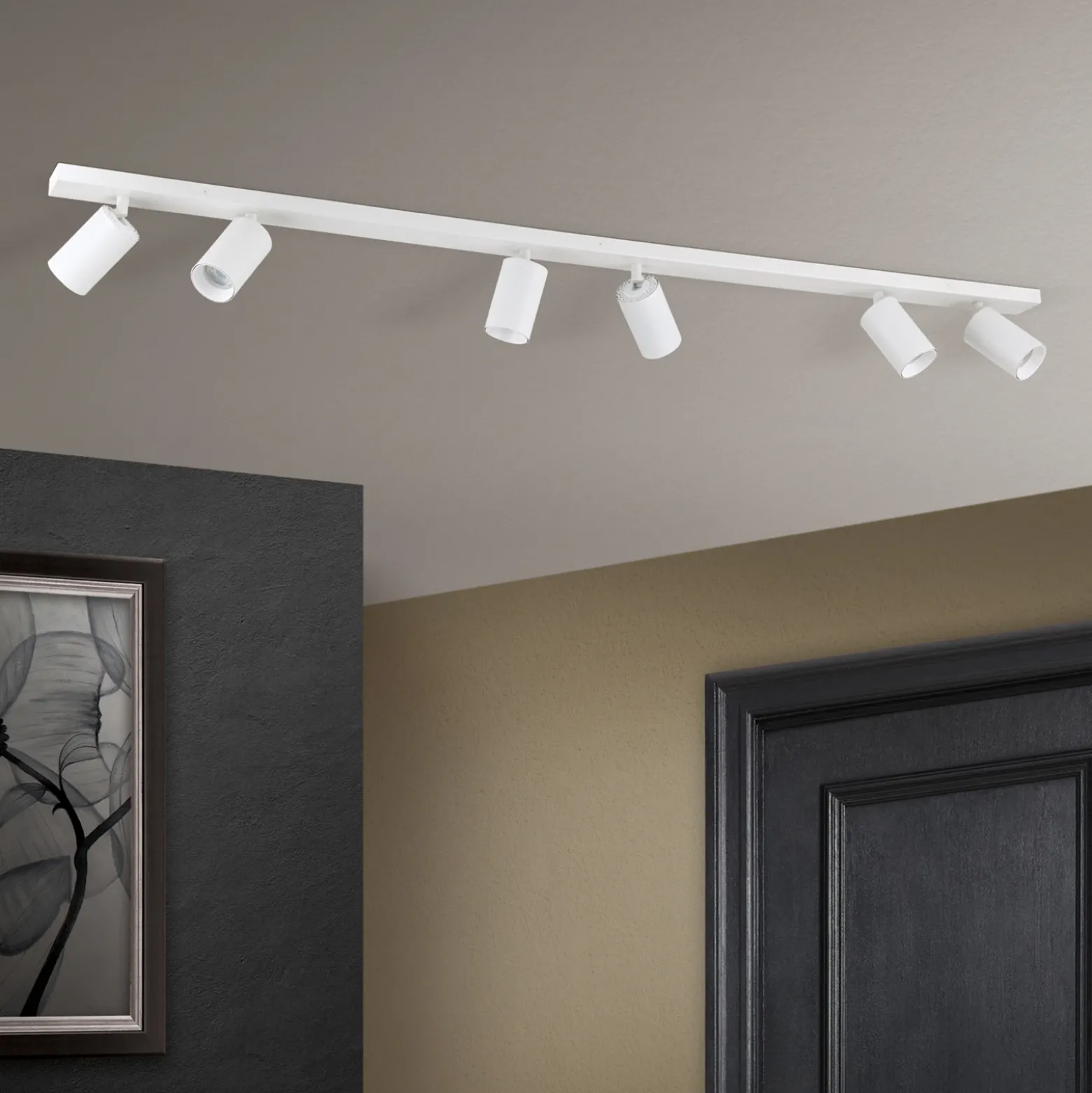 Foco de techo Sean 6 luces, blanco