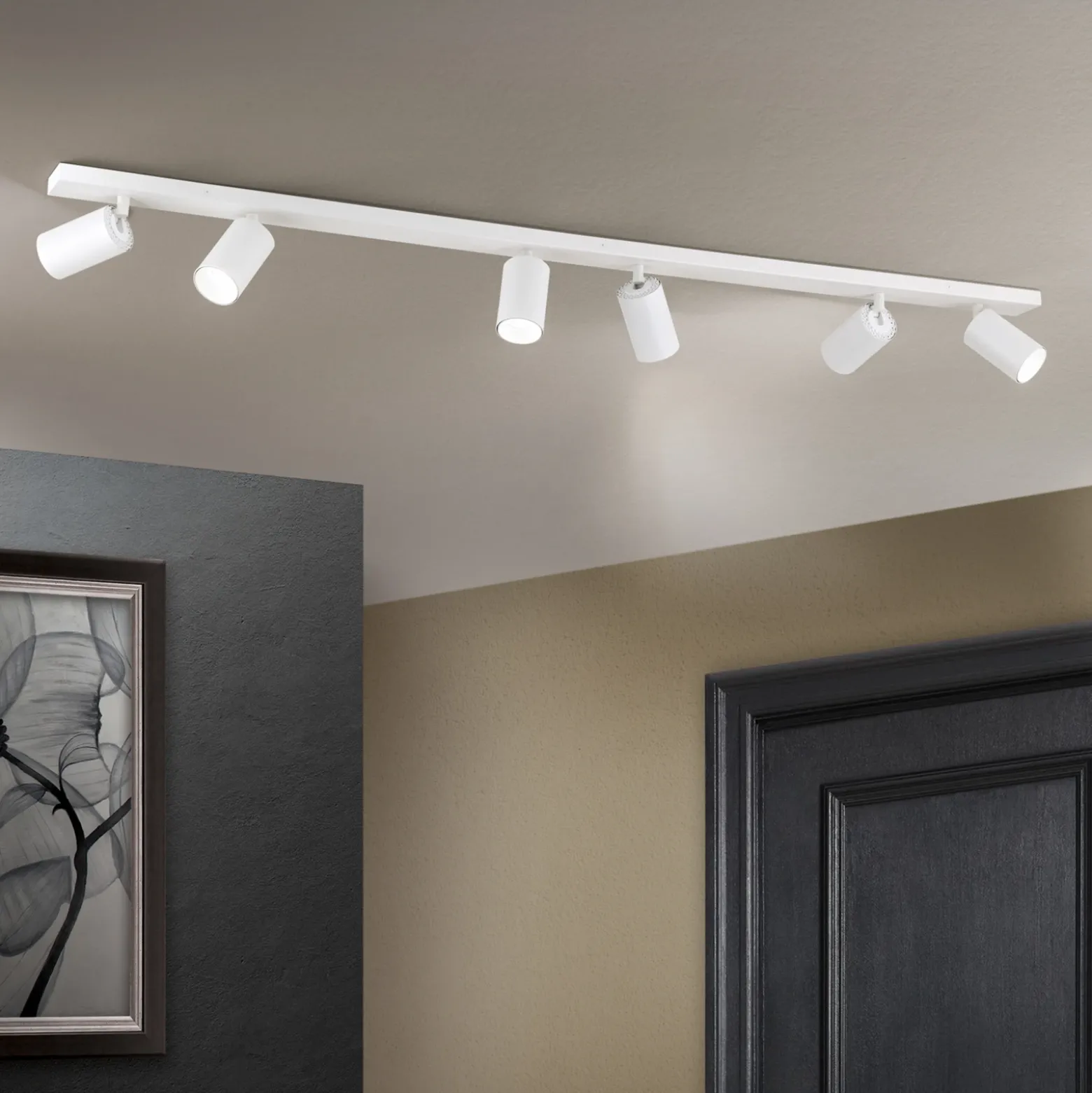 Foco de techo Sean 6 luces, blanco