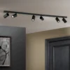 Foco de techo Sean 6 luces, negro