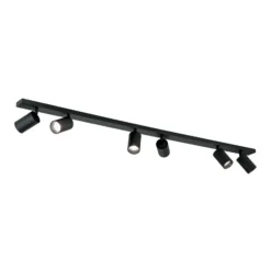 Foco de techo Sean 6 luces, negro