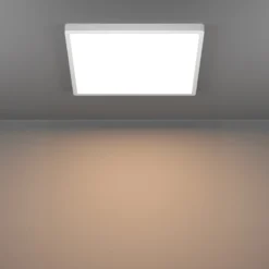 Foco de techo Southery 2 luces crema-oro cepillado