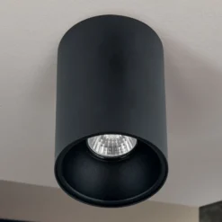 Foco de techo Starlight, redondo, negro