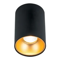 Foco de techo Starlight, redondo, negro