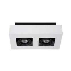Foco de techo Xirax, 2 luces, blanco
