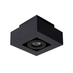 Foco de techo Xirax, 1 luz, negro