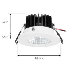 Foco downlight LED Arcchio Lirin, blanco, 2.700 K