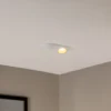 Foco empotrable Bega LED Studio Line, blanco/latón, 2 luces.