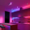 Foco empotrable Calex Smart blanco, longitud 37 cm, 3 luces GU10 LED RGBW