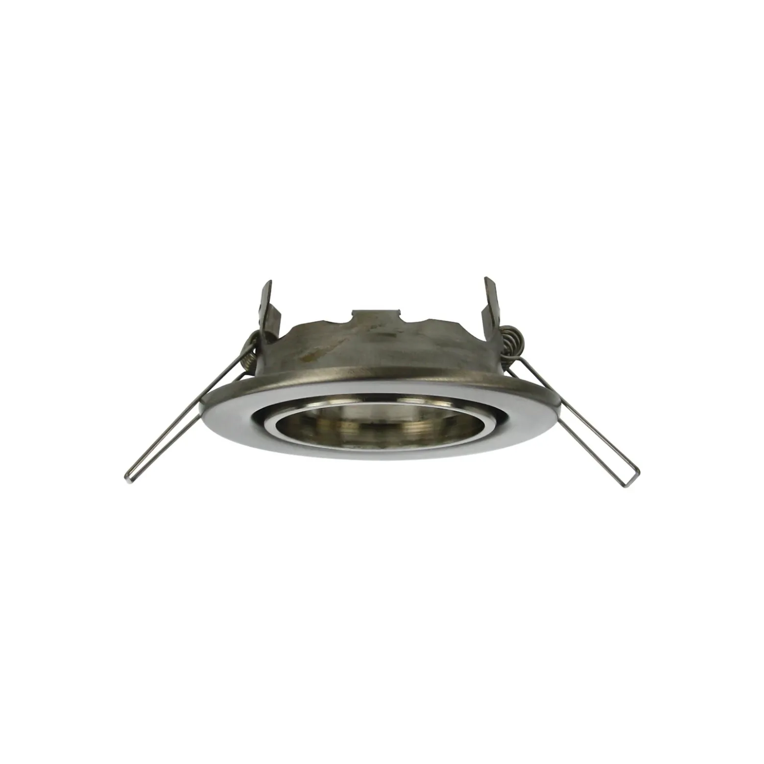 Foco empotrable de bajo voltaje, acero inoxidable, orientable