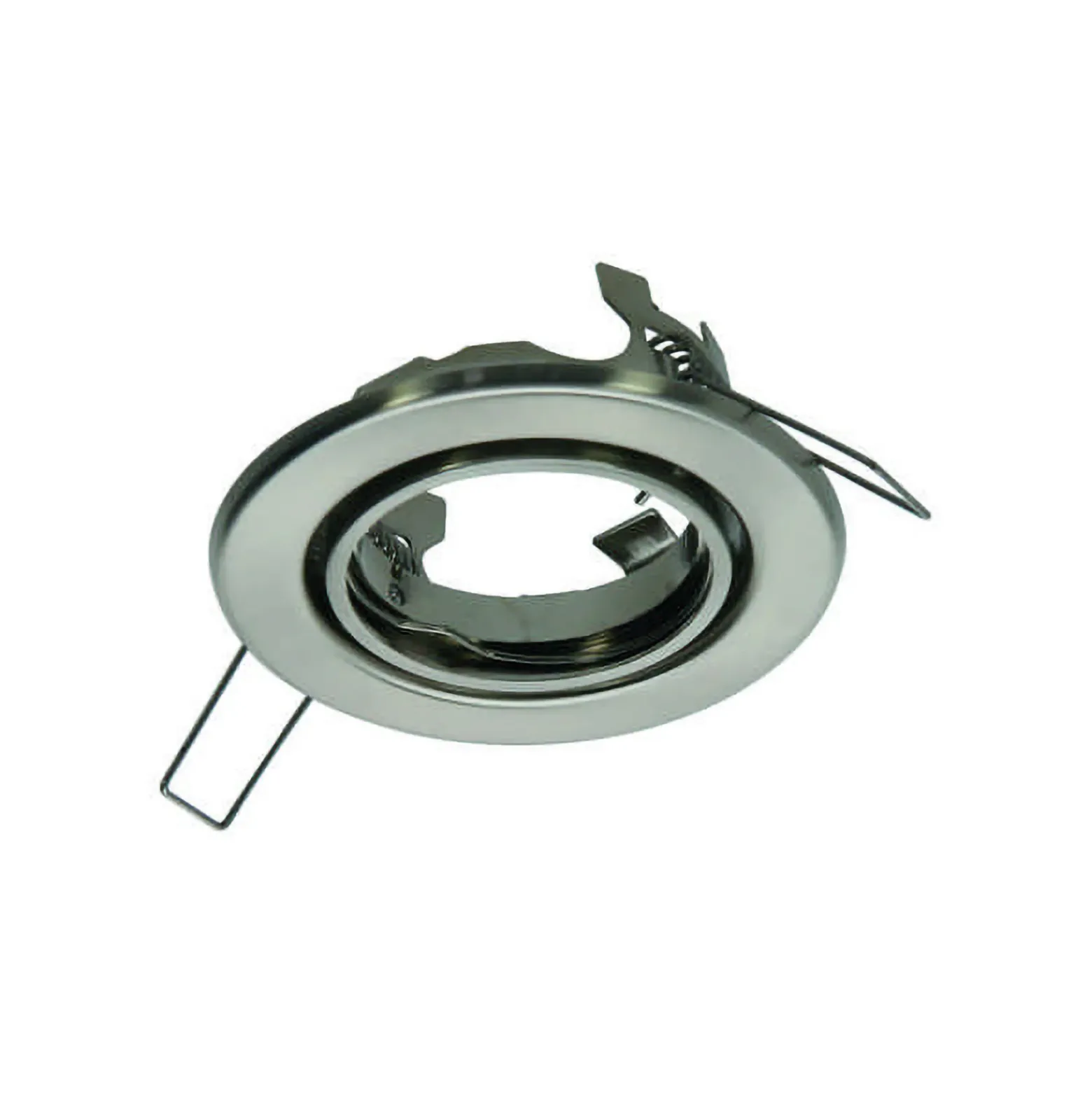 Foco empotrable de bajo voltaje, acero inoxidable, orientable