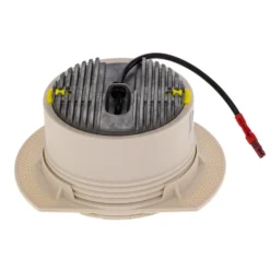 Foco empotrable de techo Bega LED Studio Line, blanco/latón, aluminio