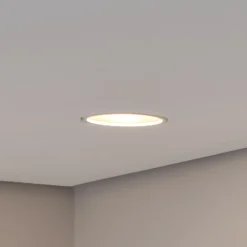 Foco empotrable de techo Bega LED Studio Line, blanco/aluminio, fundición