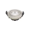 Foco empotrable de techo LED Diled, Ø 8,5 cm, 6 W, 3.000 K, acero