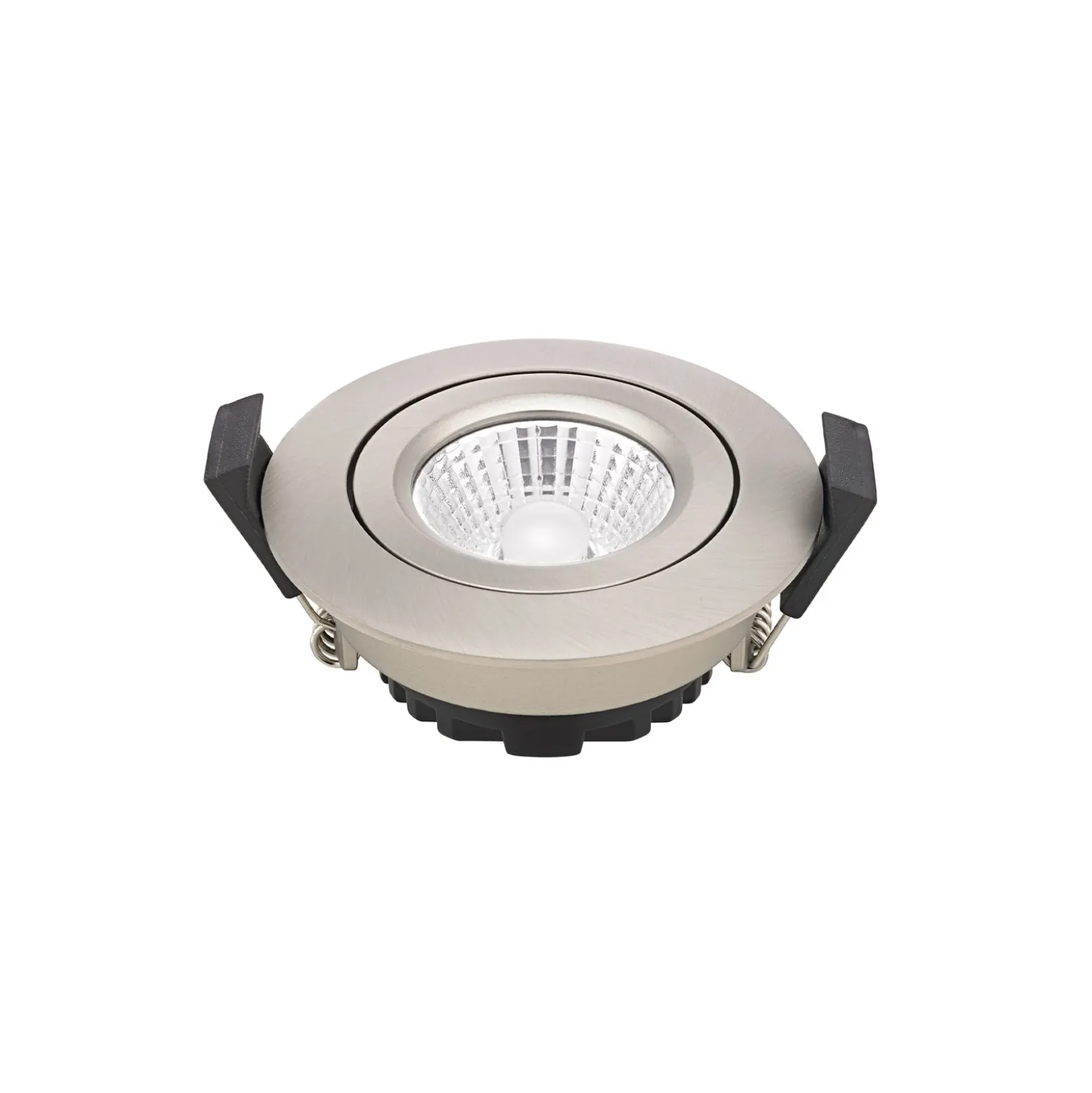 Foco empotrable de techo LED Diled, Ø 8,5 cm, 6 W, 3.000 K, acero
