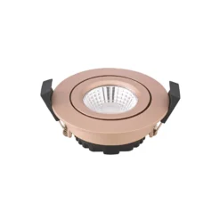 Foco empotrable de techo LED Diled, Ø 8,5 cm, 6 W, 3.000 K, rosé
